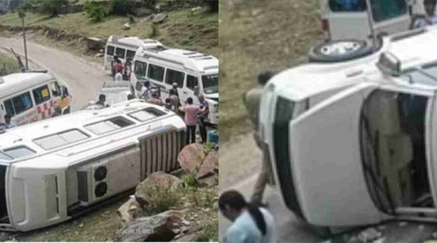 हादसा: उत्तराखंड में यहां तीर्थयात्रियों का वाहन हुआ दुर्घटनाग्रस्त, बस में सवार थे 18 लोग… 1