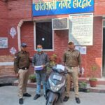 वारदात को अंजाम देने की फिराक में घूम रहा स्कूटी सवार संदिग्ध आया पुलिस की गिरफ्त में, कब्जे से तंमचा व जिन्दा कारतूस 9